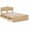 vidaXL Cadre de lit Sonoma 120 x 190 cm Bois de pin massif