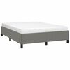 vidaXL Cadre de lit sans matelas gris fonc&eacute; 140x190 cm tissu