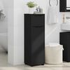 vidaXL Cabinet de salle de bain avec tiroir Noir 30,5 x 30 x 101 cm