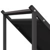 vidaXL Portant de bois chauffage noir 70x43x34,5 cm