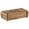 vidaXL Plateau 4 pcs Marron 30 x 14 x 9 cm Bois Recycl&eacute; Solide