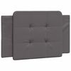 vidaXL Cadre de lit sans matelas Zadar gris 80x200 cm similicuir