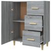 vidaXL Buffet sonoma gris 69,5x34x90 cm bois d'ing&eacute;nierie