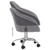 vidaXL Chaise pivotante &agrave; manger Gris clair Tissu