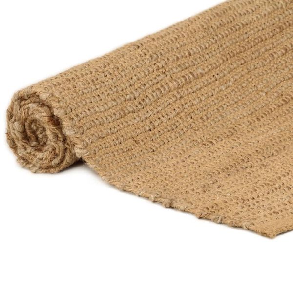 vidaXL Tapis rectangulaire Naturel 80x160 cm Jute