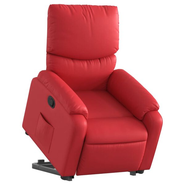 vidaXL Fauteuil inclinable Rouge Similicuir