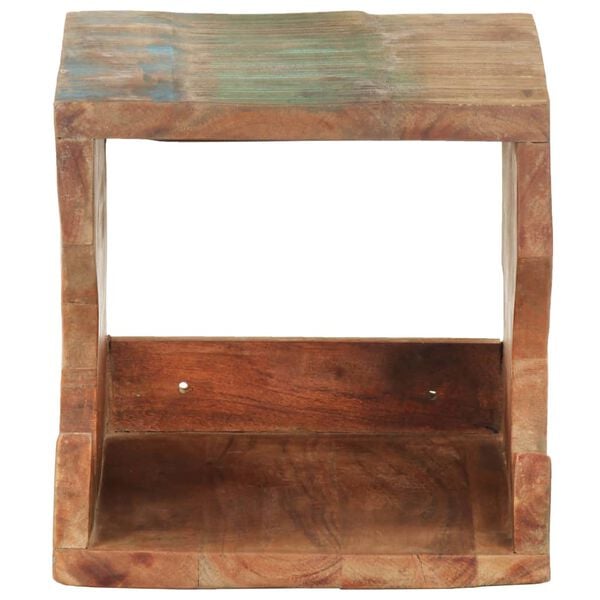 vidaXL Support mural de v&eacute;los 35x25x25 cm Bois de r&eacute;cup&eacute;ration massif