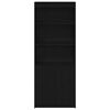 vidaXL Buffet haut ch&ecirc;ne noir 70x35x180 cm bois d'ing&eacute;nierie