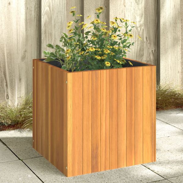 vidaXL Jardini&egrave;re 45x45x45 cm bois massif d'acacia