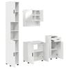 vidaXL Ensemble de mobilier de salle de bain 4 pcs Blanc brillant