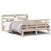 vidaXL Cadre de lit avec t&ecirc;te de lit sans matelas 150x200 cm