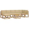 vidaXL Ensemble de canap&eacute;s d'ext&eacute;rieur 8 pcs Blanc et Beige Polyester