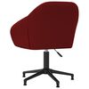 vidaXL Chaises &agrave; manger pivotantes lot de 2 rouge bordeaux velours