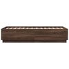 vidaXL Cadre de lit sans matelas ch&ecirc;ne marron 75x190 cm