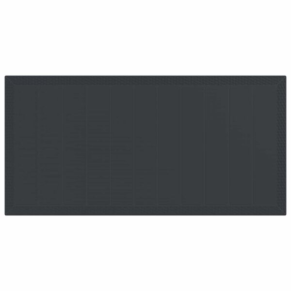 vidaXL Ensemble de salle &agrave; manger pour jardin 7 pcs Anthracite