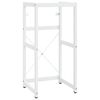 vidaXL Cadre de lavabo de salle de bain Blanc 40x38x83 cm Fer