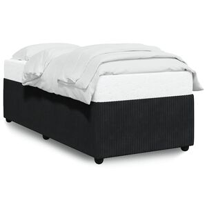 vidaXL Cadre de lit sans matelas noir 90x190 cm velours