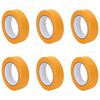 vidaXL Rubans de masquage pour peintre 6 pc Jaune 30mm x 50m Papier