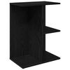 vidaXL Tables de chevet 2 pcs ch&ecirc;ne noir 46,5x29x61 cm bois ing&eacute;nierie
