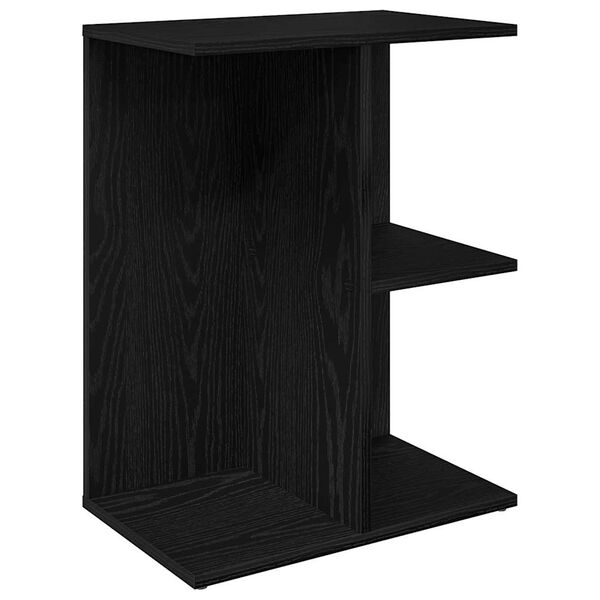 vidaXL Tables de chevet 2 pcs ch&ecirc;ne noir 46,5x29x61 cm bois ing&eacute;nierie