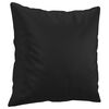vidaXL Coussins décoratifs lot de 2 Noir 40x40 cm Similicuir