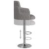 vidaXL Tabourets de bar lot de 2 gris fonc&eacute; tissu