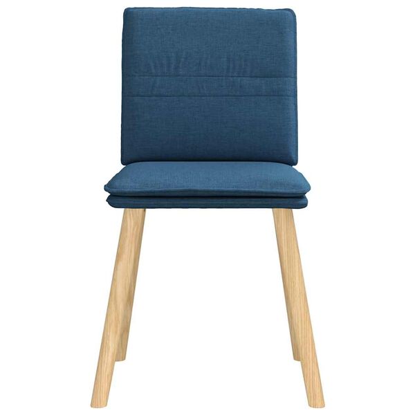 vidaXL Chaises &agrave; manger lot de 6 bleu tissu