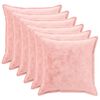 vidaXL Housse de coussin 6 pc HOUTEN Rose 55 x 55 cm Flanelle