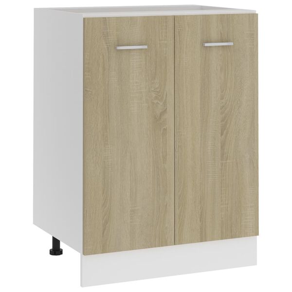 vidaXL Meuble bas "Lyon" Ch&ecirc;ne Sonoma 60 x 46 x 81,5 cm Bois d'ing&eacute;nierie