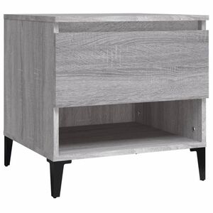 vidaXL Table d'appoint Sonoma gris 50x46x50 cm Bois d'ing&eacute;nierie