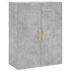 vidaXL Armoire murale gris b&eacute;ton 69,5x34x90 cm
