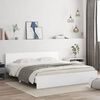 vidaXL Cadre de lit sans matelas blanc 200x200 cm