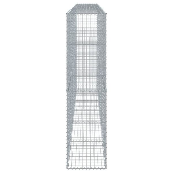 vidaXL Panier gabion avec couvercle 500x50x200 cm fer galvanis&eacute;