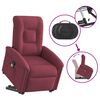 vidaXL Fauteuil inclinable de massage Rouge bordeaux Tissu