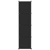 vidaXL Armoire de rangement pour enfants avec 10 cubes Noir PP