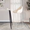 vidaXL Tabouret de bar Cr&egrave;me Velours
