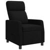 vidaXL Fauteuil inclinable Noir Tissu