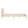 vidaXL Cadre de lit sans matelas bois massif 120x200 cm