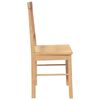 vidaXL Chaises à manger 2 pcs bois massif caoutchouc