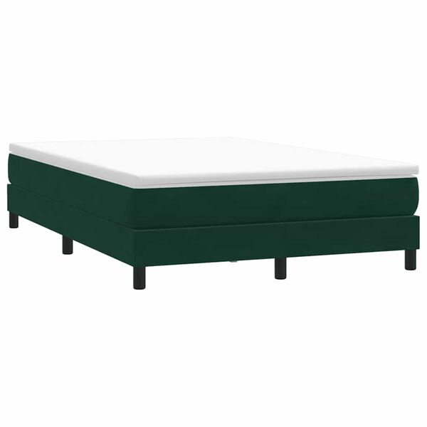 vidaXL Sommier &agrave; lattes de lit sans matelas vert fonc&eacute; 140x220cm