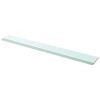 vidaXL Panneaux d'&eacute;tag&egrave;re 2 pcs Verre Transparent 110x12 cm