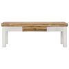 vidaXL Table basse 110x50x40 cm Bois de manguier massif