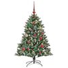 vidaXL Sapin de No&euml;l artificiel Vert 120 cm PVC, plastique et acier