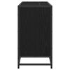 vidaXL Cabinet de salle de bain avec porte Ch&ecirc;ne noir 90 x 33 x 60 cm