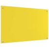 vidaXL Protection de cuisine 2 pcs Jaune 100 x 60 cm verre trempé