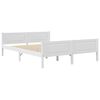 vidaXL Cadre de lit sans matelas bois de pin massif blanc 120x200 cm
