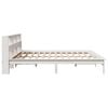 vidaXL Cadre de lit sans matelas blanc 200x200 cm bois massif de pin