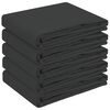 vidaXL Tissu de Table 5 pc Gris fonc&eacute; 140 x 160 cm Polyester