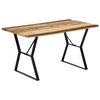 vidaXL Table à manger 140x80x76 cm Bois de récupération massif