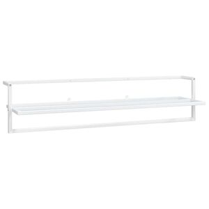 vidaXL Porte-serviettes Blanc 95x25x22 cm Fer